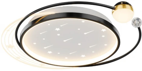 Потолочная люстра светодиодная F-Promo Cruise 4742-5C (регулировка яркости, 220V, пульт управления, звездное небо)