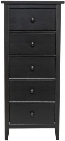 Leset Комод "Мира-5" (Комод 05) (Массив сосны/Черный) арт.2500000193538