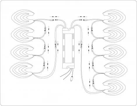 Потолочная люстра светодиодная с пультом Ambrella Original FA4547 (регулировка яркости, 220V, цветы, листья)