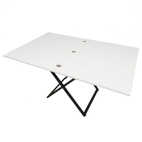 Стол-трансформер Манхэттен белый/черный Mebelik 009575