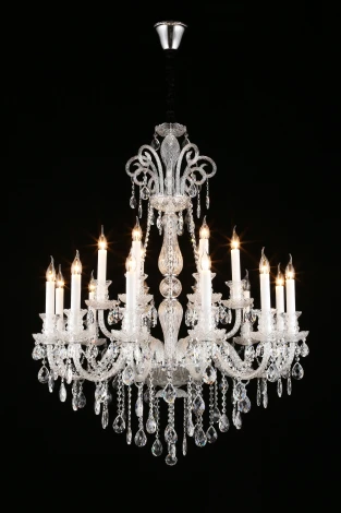 Подвесная большая люстра Aployt Ketrin APL.812.03.18 (220V, на цепи, свеча)