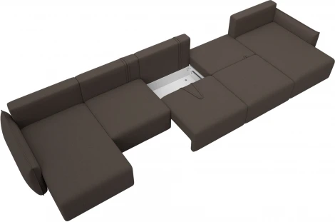 Диван п-образный Лига-051 НПБ МегаЛонг Лига Диванов (Рогожка) арт.128673