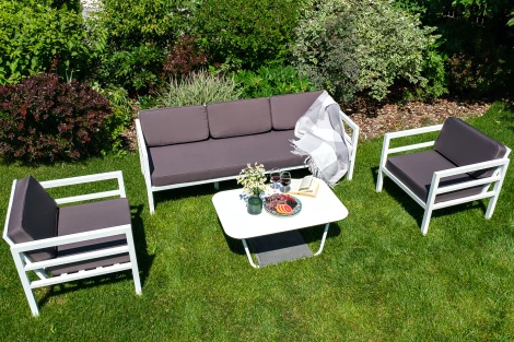 Кресло интерьерное, каркас из алюминия 4SIS Эстелья EST-A-001 white