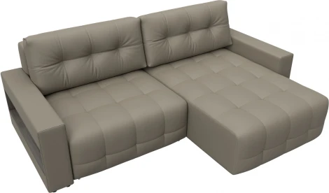 Диван угловой с полками Лига-053 НПБ Лига Диванов (Экокожа) арт.128941