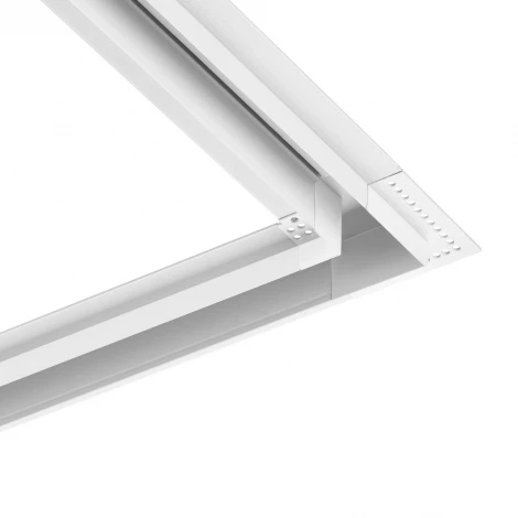 Соединитель «L» токопроводящий для шинопровода в ГКЛ (для арт.135198; 135200) 48V Novotech Smal 135281 белый