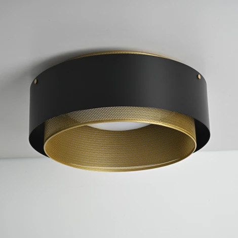 Потолочный светильник круглый Casing C 38 Черный Imperiumloft Casing-C01 (189556-26) (LED, 220V, пульт управления, круглые)