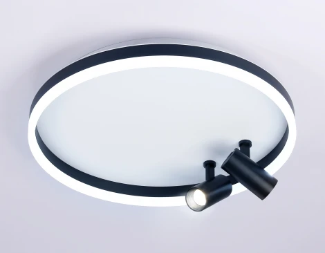 Потолочный светильник круглый светодиодный Ambrella Comfort FL5113 (регулировка яркости, 220V, пульт управления, круглые)