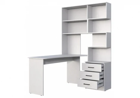 Компьютерный стол Эльброни левый белый 664904