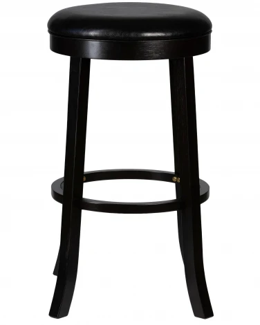 Круглый барный табурет DOBRIN BOB BAR (капучино, черный)