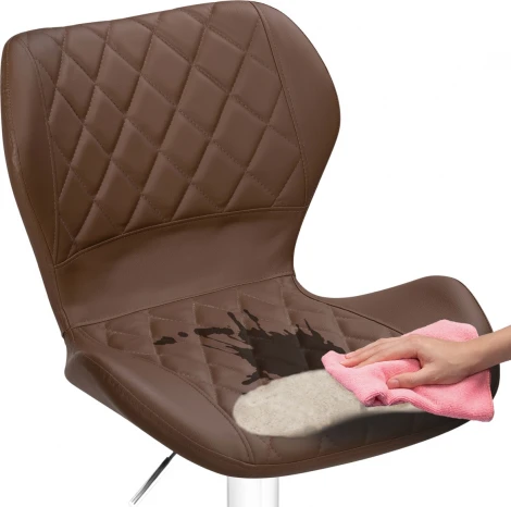 Барный стул Woodville Porch brown / chrome