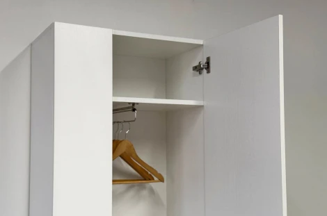 Шкаф двухдверный L600 Баско Mebelson (ЛДСП/Светлое дерево) арт.173777,2552