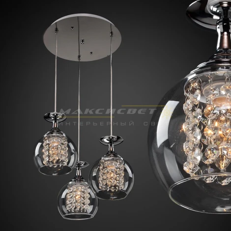 Подвесной светильник Максисвет 2-9023-3-CR E14