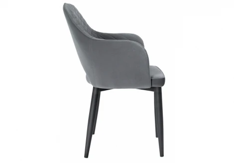 Обеденный стул на металлокаркасе Woodville Vener gray 15041