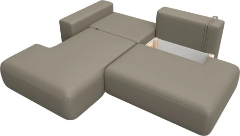 Диван угловой Лига-036 НПБ Модерн левый угол Лига Диванов (Экокожа) арт.127769L