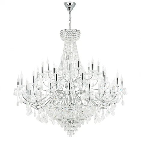 Подвесная большая люстра Osgona Classic 700514 (220V, хрусталь, подсвечник, свеча)