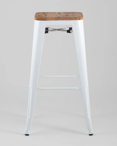 Стул барный Stool Group TOLIX WOOD белый глянцевый УТ000001864