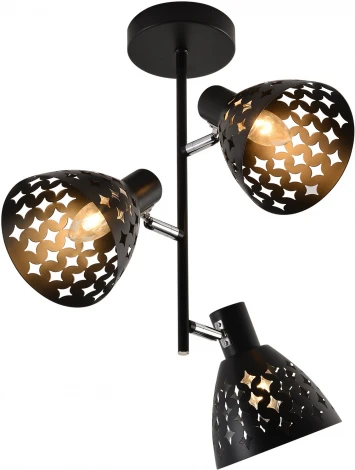 Потолочная люстра на штанге Reluce 01554-3.3-03B BK+CR (220V)