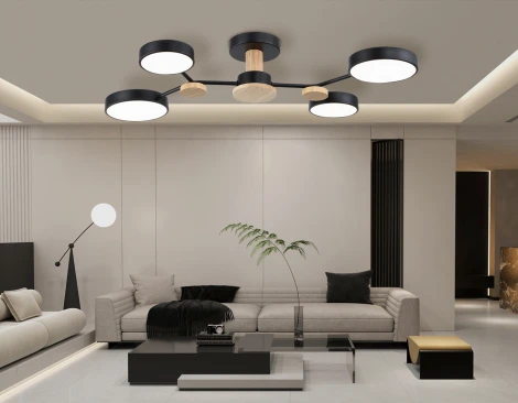 Потолочная люстра светодиодная на штанге с регулировкой цветовой температуры Ambrella COMFORT FL4860 (220V)