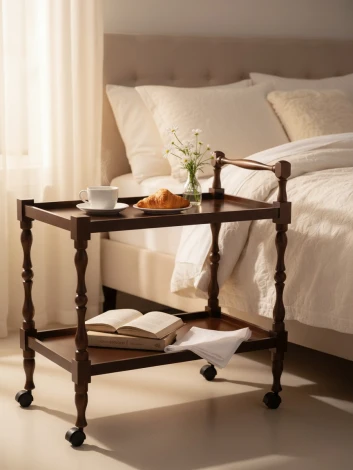 Стол сервировочный Бридж средне-коричневый Mebelik 002096