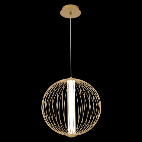 Подвесной светильник Crystal Lux SYNC SP18W LED GOLD (220V, на проводе, шар)