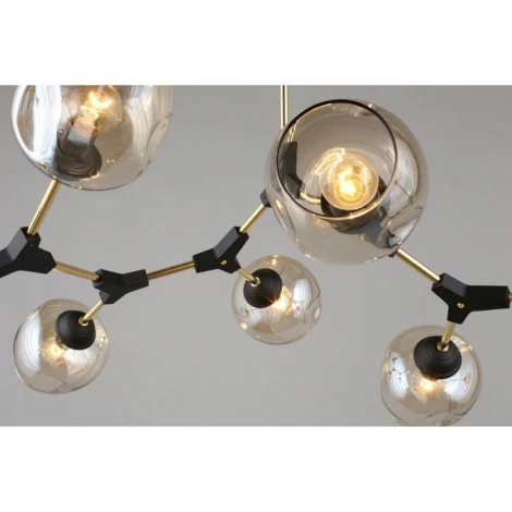 Подвесная люстра на штанге Omnilux 937 OML-93707-08 (220V, шарики)