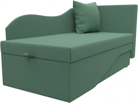 Кушетка Гармония правая (Зеленый/Рогожка) Лига Диванов арт.125298