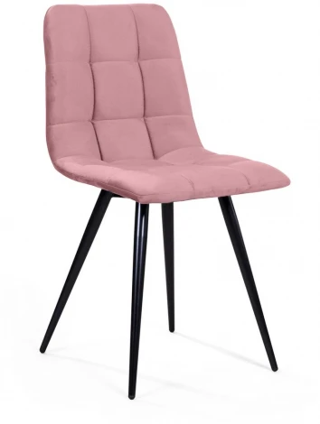 Стул UNO, бархат пудровый 15/ чёрный конус Top Concept UNO 74742