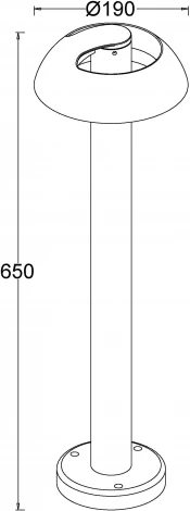 Наземный фонарь Oasis Light SPRIL W2252S-650 CB