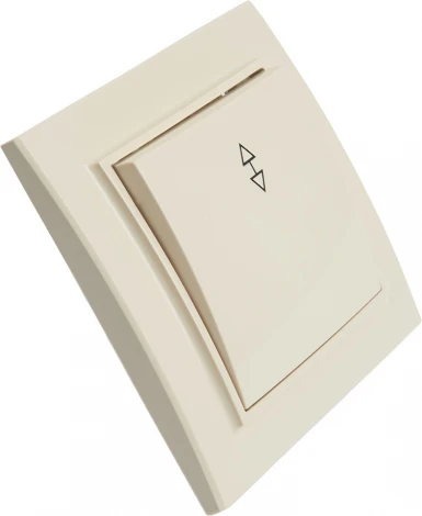 Переключатель одноклавишный (слоновая кость) Stekker Эрна 39618