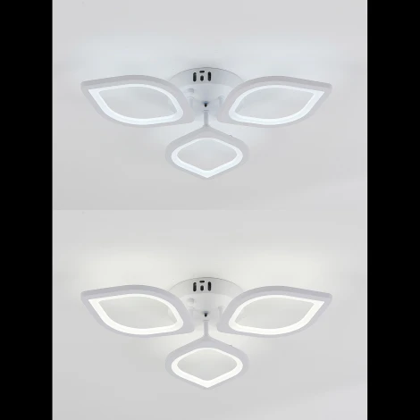 Потолочная люстра Natali Kovaltseva Simply LED LAMPS 81404 с пультом ДУ 60W, белый, LED