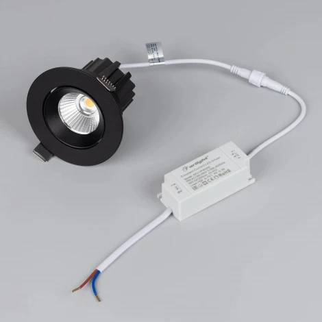 Встраиваемый точечный светильник MS-ATOLL-BUILT-TURN-R94-10W Warm3000 (BK, 36 deg, 230V) (Arlight, IP54 Металл) 044618 (LED)