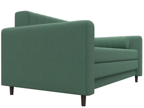 Диван прямой Лига-070 (ЛДСП,Брус,Фанера/Дерево/Рогожка/Зеленый) Лига Диванов 129649