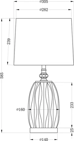 Интерьерная настольная лампа Garda Decor 22-87755 (220V)
