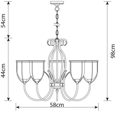Подвесная люстра Arte Lamp Salvador A6351LM-5AB