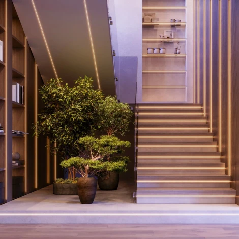 Светодиодная лента герметичная VELA-M240-2.5x6mm 24V Warm2700 (5 W/m, IP65, 5m) (Arlight, узкая) 053269