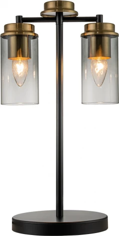 Настольная лампа Escada Dinasty 2118/2 E14*40W Black/Brass (220V, выключатель)