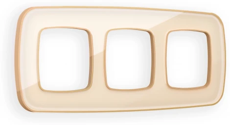 Рамка Ambrella Volt OMEGA Coint (Бежевый Стекло органическое/Шампань) 3-ая OF640343