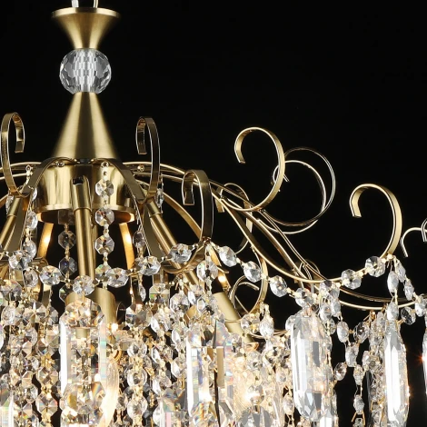 Подвесная люстра хрустальная Reluce 02586-0.4-06 COP (220V, на цепи)