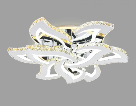 Потолочная люстра с пультом, на штанге, светодиодная Ambrella ACRYLICA FA1725