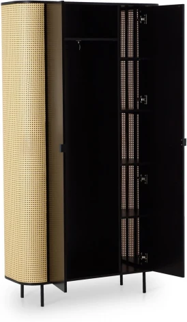 Шкаф Male ОГОГО (арт.829844), (МДФ/Бежевый,Черный)