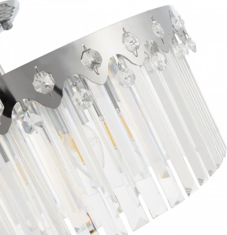 Потолочная люстра хрустальная на штанге Arte Milano Sorrento-8909 378909/6/50/490 CR (220V)