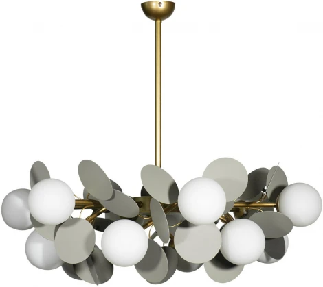 Потолочная люстра на штанге Loft It Matisse 10008/12 Grey (220V, цветы, шарики)