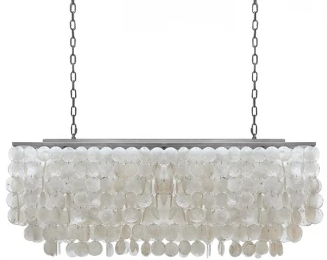 Подвесная люстра Rectangle Shell Chandelier 2 Cascades ImperiumLoft 40,1836 (75535-22) (220V, на цепи)