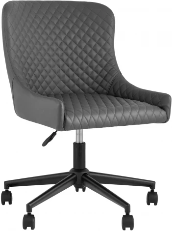 Стул офисный Ститч Хани экокожа серый УТ000031319