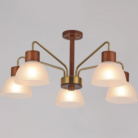 Потолочная люстра на штанге ILLUMICO IL0286-5C-79 BR (220V)