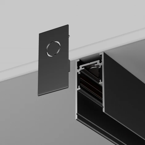 Заглушка торцевая 2шт Exility накладной черный (магнитный) Maytoni Technical TRA034EC-41B