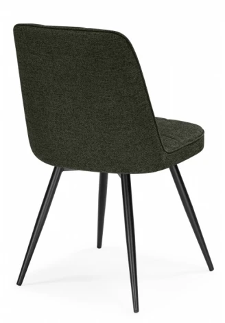 Обеденный стул Woodville Texas (Металл, Рогожка/Черный) арт.15893