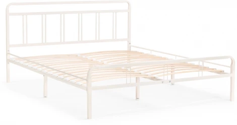 Полутораспальная кровать Woodville Рейк 140х200 белая 403026