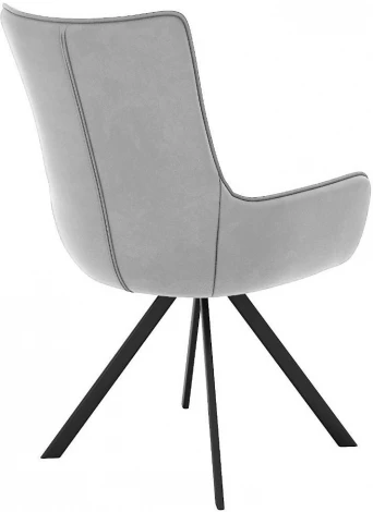 Стул DikLine 289 поворотный E28 светло-серый, ножки черные арт.00-00074686