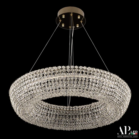 Подвесная люстра светодиодная APL LED Rimini S502.0.60.A.4000.Gold